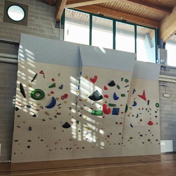Prolungamento superiore di struttura boulder esistente presso la Palestra comunale di Claut - Vista frontale